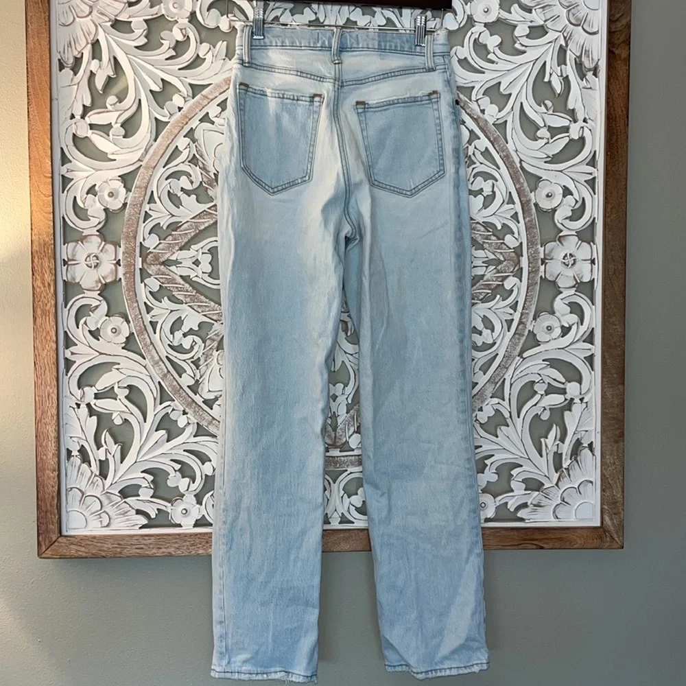Abercrombie & Fitch Ultra High Rise 90s Straight Jeans 27/4R Destroy Distressed